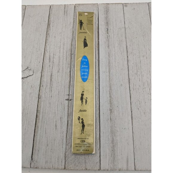 Vintage J&P Coats Dress or Neck Metal Zipper 14" Forest Green 61-A - Picture 4 of 4